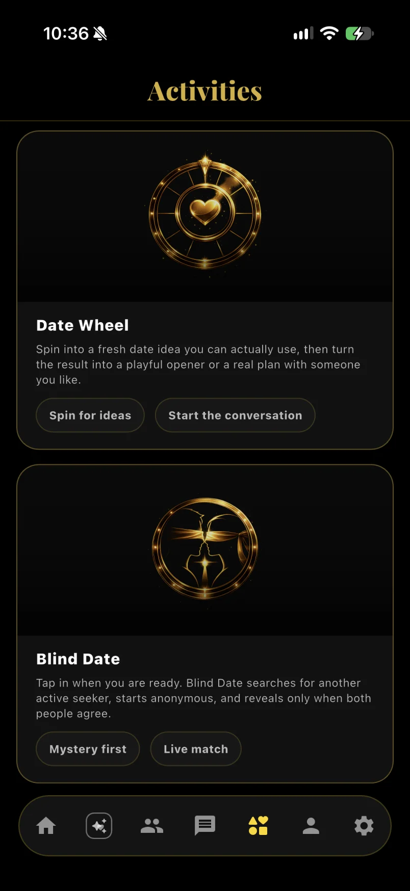 Amouraéx date ideas displayed on a phone